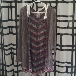 Multi-media cardigan
